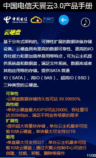 30页看懂中国电信天翼云3.0（产品手册最新版，最全云业务介绍，值得收藏） 资料 11